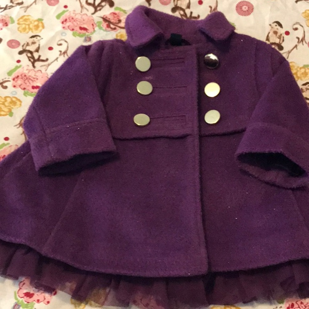 Baby Gap girl purple jacket, 12-18 mos. EUC.